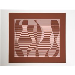 Josef Albers, Formulation Articulation, Op-Art Geometric Silkscreen
