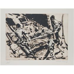 Malcolm Morley, Stretcher, Etching