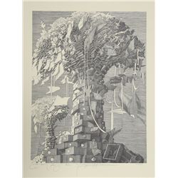 Wojtek Kowalczyk, Paper Tree, Lithograph