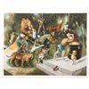 Image 1 : Israel Rubinstein, The Hunters, Serigraph