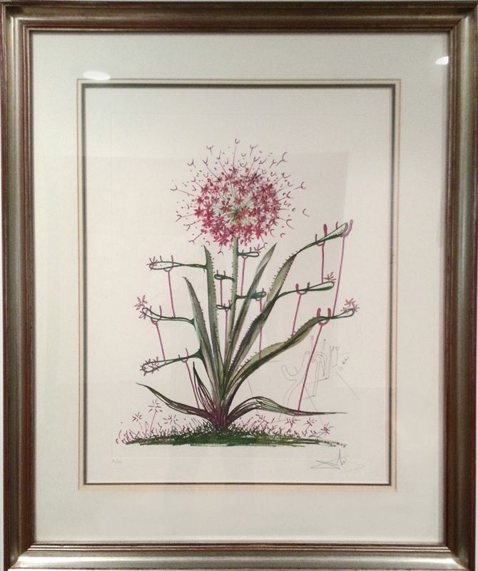 Salvador Dali, Desert Cactus from the Florals Series, Lithograph