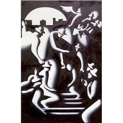 Mark Kostabi, Reconstruction, Oil Painting