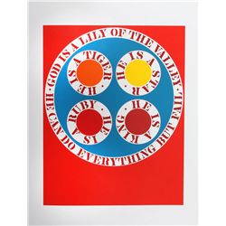 Robert Indiana, God is Lily of the Valley, Serigraph