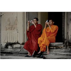 Monica Shulman, When East Meets West - Cambodia, Color Photograph