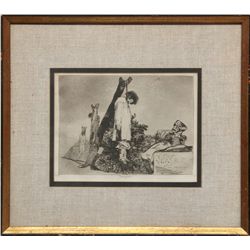 Francisco de Goya, Tampoco from from Los Desastres de la Guerra, Engraving