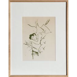 Henri de Toulouse-Lautrec, Ta Bouche Plate 5 of Vieilles Histoires, Lithograph