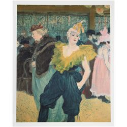 Henri de Toulouse-Lautrec, The Clownesse - Cha-U-Kao, Lithograph