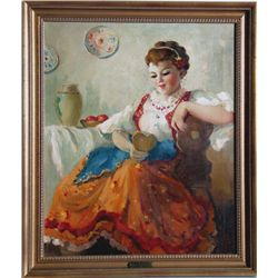 Violetta Koszeghy, Sweet Memories, Oil Painting