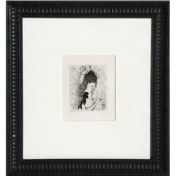 Marie Laurencin, Le Chapeau Sur Les Yeux, Color Etching