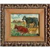 Image 1 : David Burliuk, Red Cow, Green Cow, Oil Painting