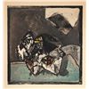 Image 1 : Jose Ortega, Kiss, Aquatint Etching with Carborundum