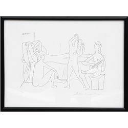 Pablo Picasso, Quatre Nus au Harem, Lithograph