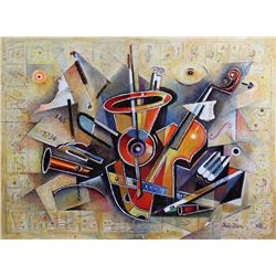 Israel Rubinstein, 1234, Mixed Media on Canvas