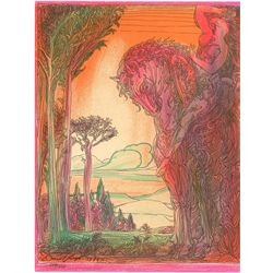 Hans Erni, World Heritage, United Nations, Lithograph