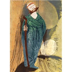 Mikulas Kravjansky, Eight Immortals 1, Intaglio Aquatint Etching