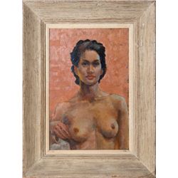 Joseph Unser, Nude, Oil Painting
