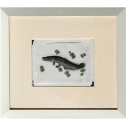 Unknown Japanese Artist, Eel, Watercolor