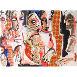 Juan Sebastian Barbera, La Comision from the Los Conjuros Suite, Lithograph