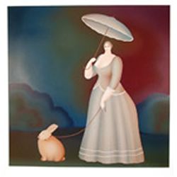 Igor Galanin, Walking the Rabbit, Serigraph