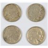 Image 1 : BUFFALO NICKELS: 1918-D VF, 15, 16, 17 ALL XF