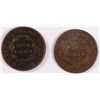 Image 2 : 2 MATRON HEAD LARGE CENTS 1822 FINE & 1835 F/VF