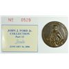 Image 1 : ADMIRAL VERNON MEDAL CIRCA 1732 CHOICE BU BRASS EX JOHN FORD SALE