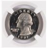 Image 2 : 1991-S WASHINGTON QUARTER NGC PR70 ULTRA CAMEO