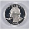 Image 2 : 1992-S WASHINGTON QUARTER SILVER PCGS PR69 DCAM