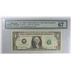 Image 1 : 1999 $1 Federal Reserve Star Note San Francisco, CA PMG 67
