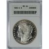 Image 1 : 1880S Morgan Dollar MS64 ANACS