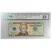 Image 1 : 2006 $20 Federal Reserve Note Kansas City, MO PMG 25 (Fancy Serial #)