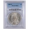 Image 1 : 1885-O MORGAN SILVER DOLLAR, PCGS MS-63 BLAST WHITE