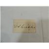 Image 1 : GEORGE ARMSTRONG CUSTER CUT SIGNATURE AUTOGRAPH