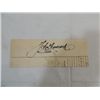 Image 1 : JOHN HANCOCK CUT SIGNATURE AUTOGRAPH NO COA