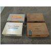 Image 1 : LOT 4 VINTAGE CIGAR BOXES: (2) WOOD NELSON SPECIAL