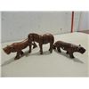 Image 3 : LOT 9 (8) HARDWOOD AFRICAN HAND CARVED ANIMALS &