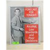 Image 1 : 12X16 2010 RETRO METAL SIGN: FORCAST FOR TONGIHT,