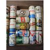 Image 2 : LOT 25 BREWERIANA VINTAGE PULL TOP BEER CANS: