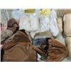 Image 2 : ASSORTED BOX LOT VINTAGE DOLL CLOTHES, STANDS,