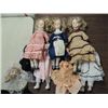 Image 1 : LOT 6 PORCELAIN UNMARKED DOLLS, 2 HAVE HEADS