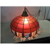 Image 1 : 21" BREWERIANA OLD STYLE FAUX STAIN GLASS BAR LIGHT