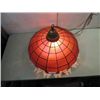Image 2 : 21" BREWERIANA OLD STYLE FAUX STAIN GLASS BAR LIGHT