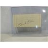 Image 1 : CHUCK KLEIN CUT SIGNATURE AUTOGRAPH NO COA