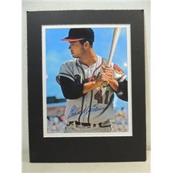 10X13 MATTED BASEBALL PHOTO AUTOGRAPH MATHEWS COA