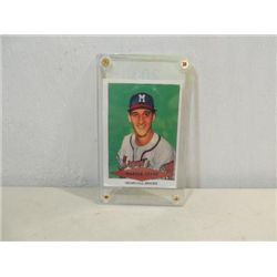 REPRINT 1953 RED HEART BASEBALL CARD WARREN SPAHN
