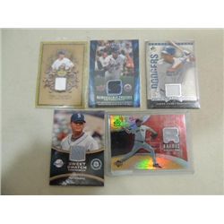 LOT 5 2008 UPPER DECK JERSEY SEGMENT BASEBALL CARD