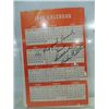 Image 2 : 2 BABE RUTH AUTOGRAPHS ON FRONT BACK ALMANAC COA