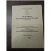 Image 1 : MILITARIANA: AWARD CERT SIGNED ADOLPH HITLER