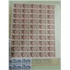 Image 2 : LOT 8 FULL U.S. POSTAL MINT STAMP SHEETS 1940S