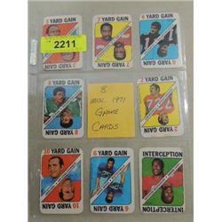 LOT 8 1971 TOPPS FOOTBALL GAME PLAYER CARDS